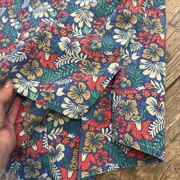 REYN SPOONER Commemorative Classics HAWAIIAN SHIRT blue floral men’s XL - Picture 3 of 5